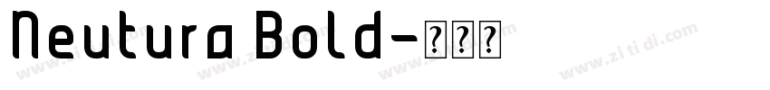 Neutura Bold字体转换